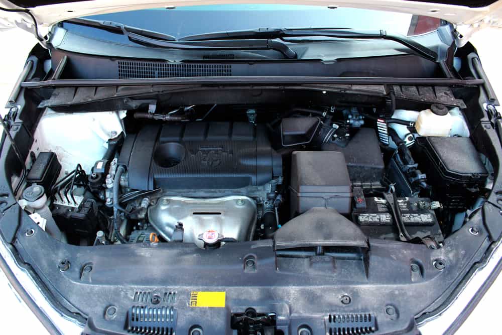 This is the engine of a Toyota Highlander.