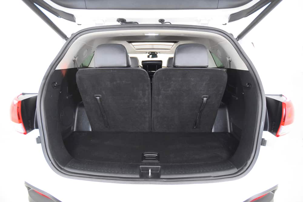 This is a look at the trunk cargo space of the Kia Sorento.