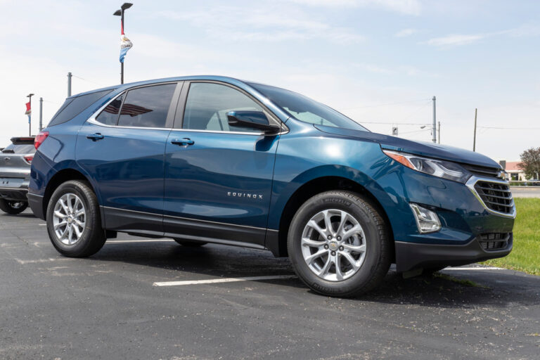 Blue Chevy Equinox