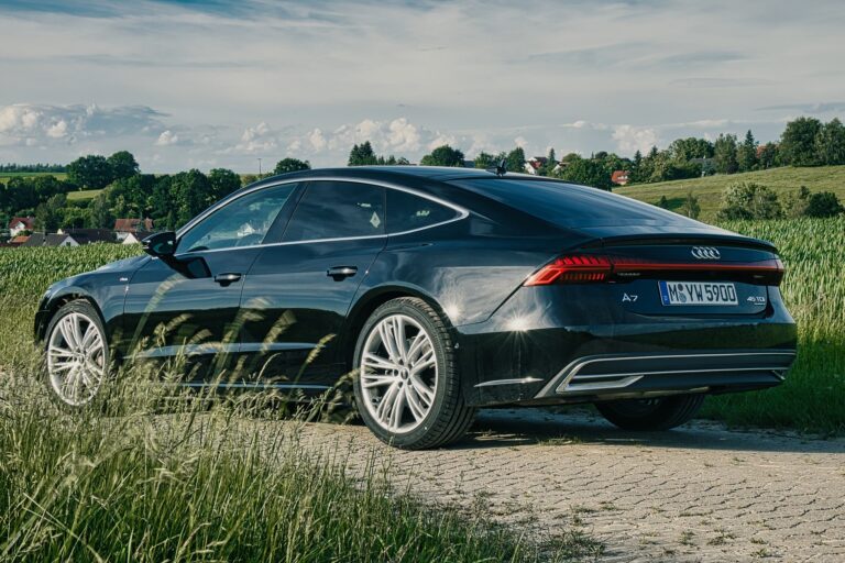 Audi A7 on the road