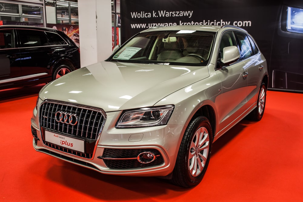 Audi Q5 on car showroom