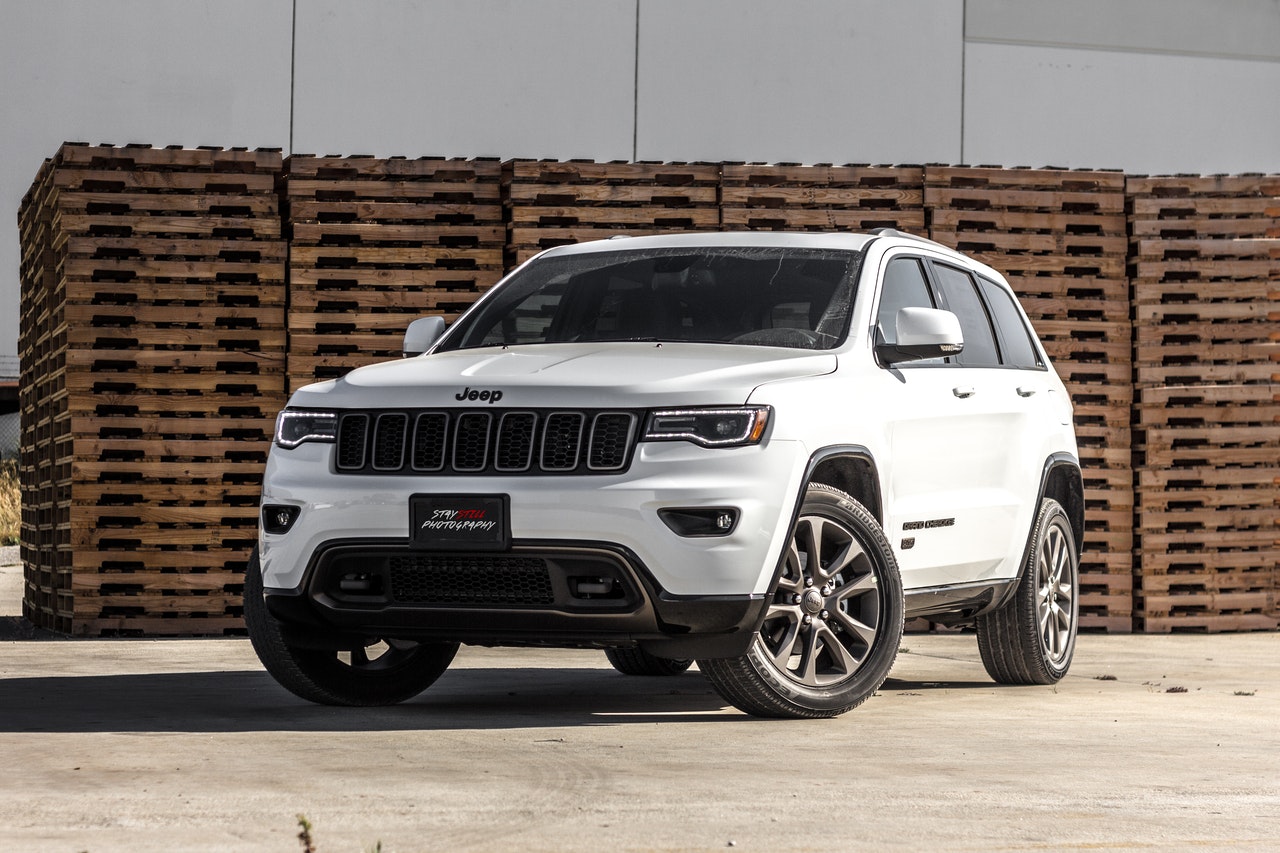 Jeep Grand Cherokee on a parking lot