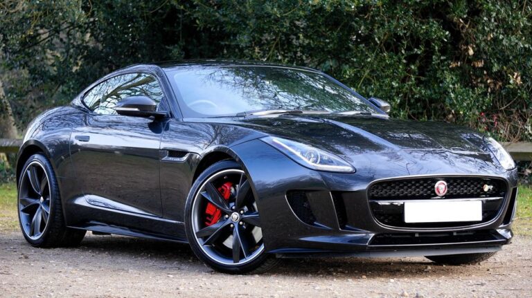 Black Jaguar F-Type.