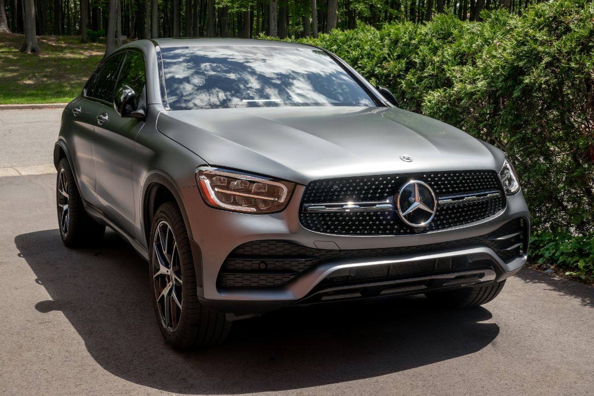 Front view of Mercedes Benz GLC 300 parked.