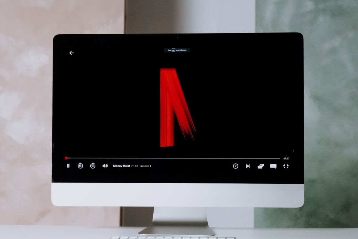 Netflix on an imac.