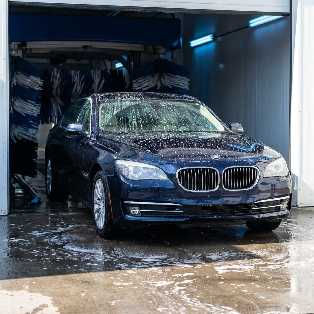 Using Automatic Car Washes with Aggressive Brushes on Black Paint