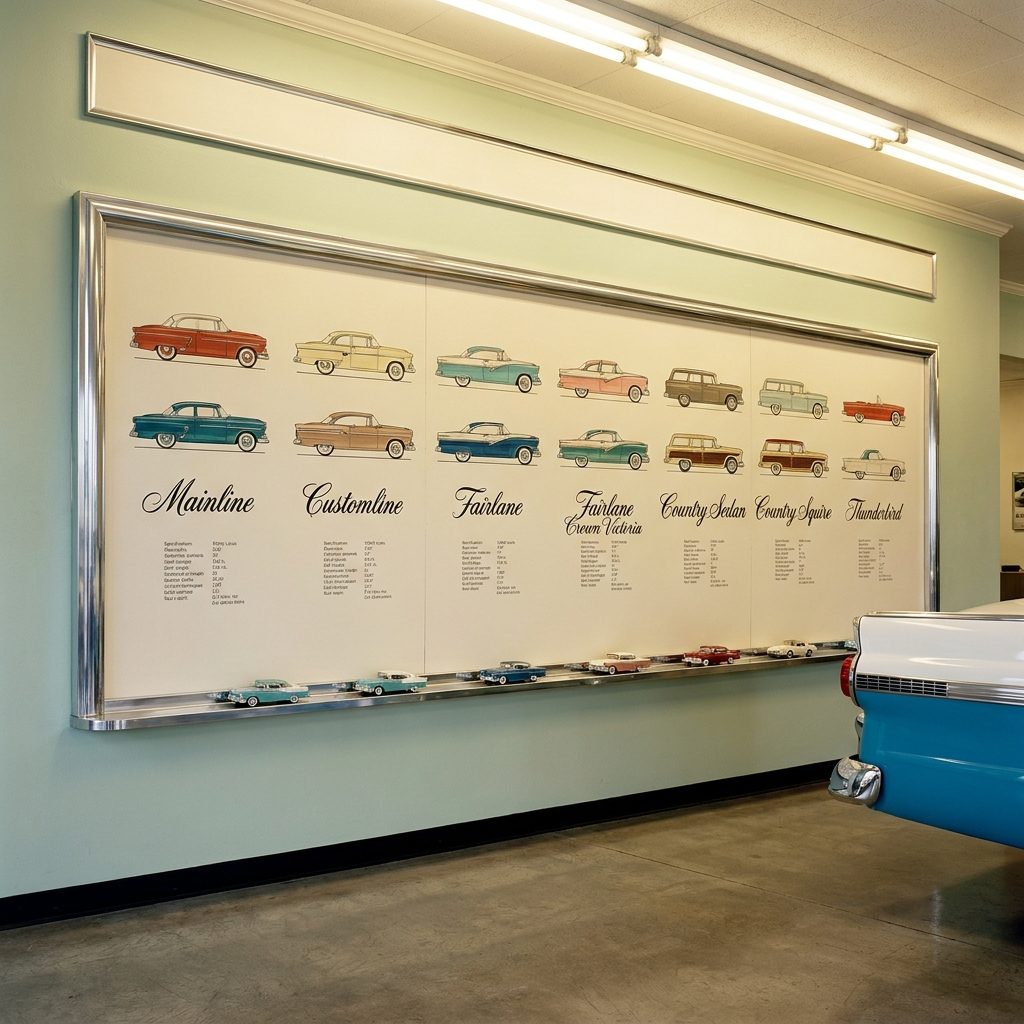 The Big Board on the Wall With Every Model Lined Up in Miniature Like a Menu at a Diner