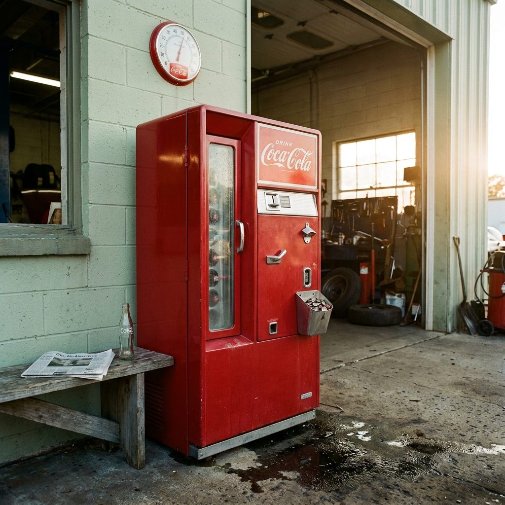 The Coke Machine That Took a Dime and Dispensed a Bottle You Had to Open on the Side of the Machine