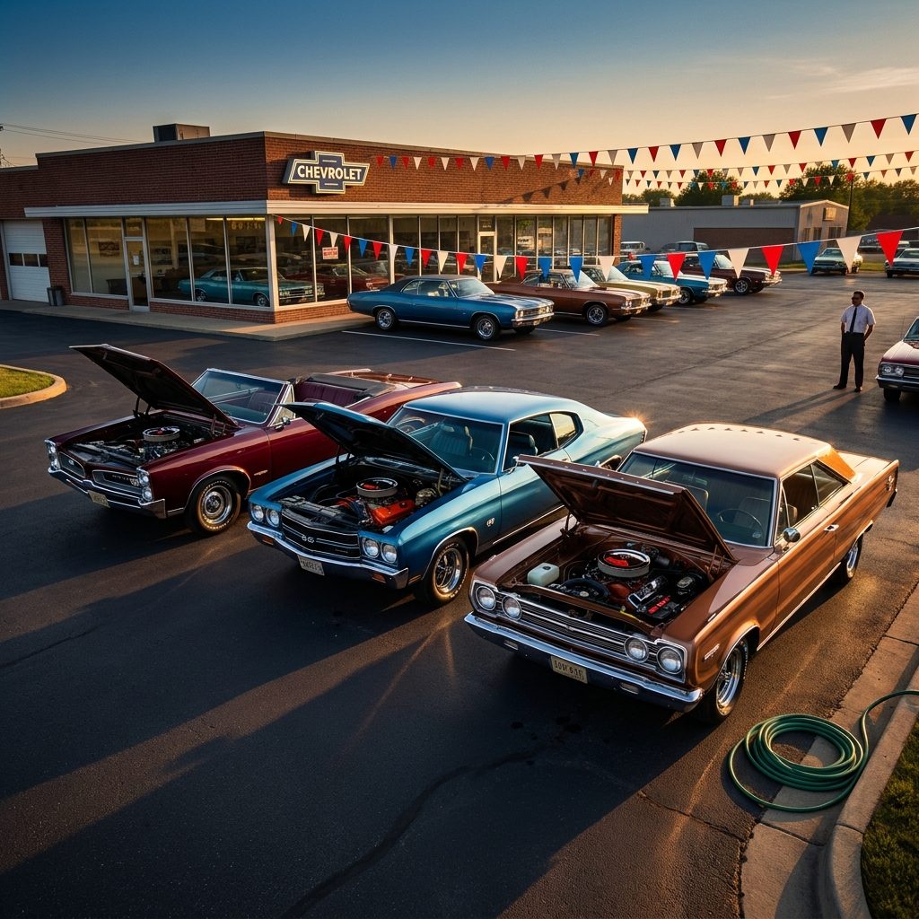 The Dealer Lot Where Every Car Sounded Different at Idle and You Could Tell Them Apart With Your Eyes Closed