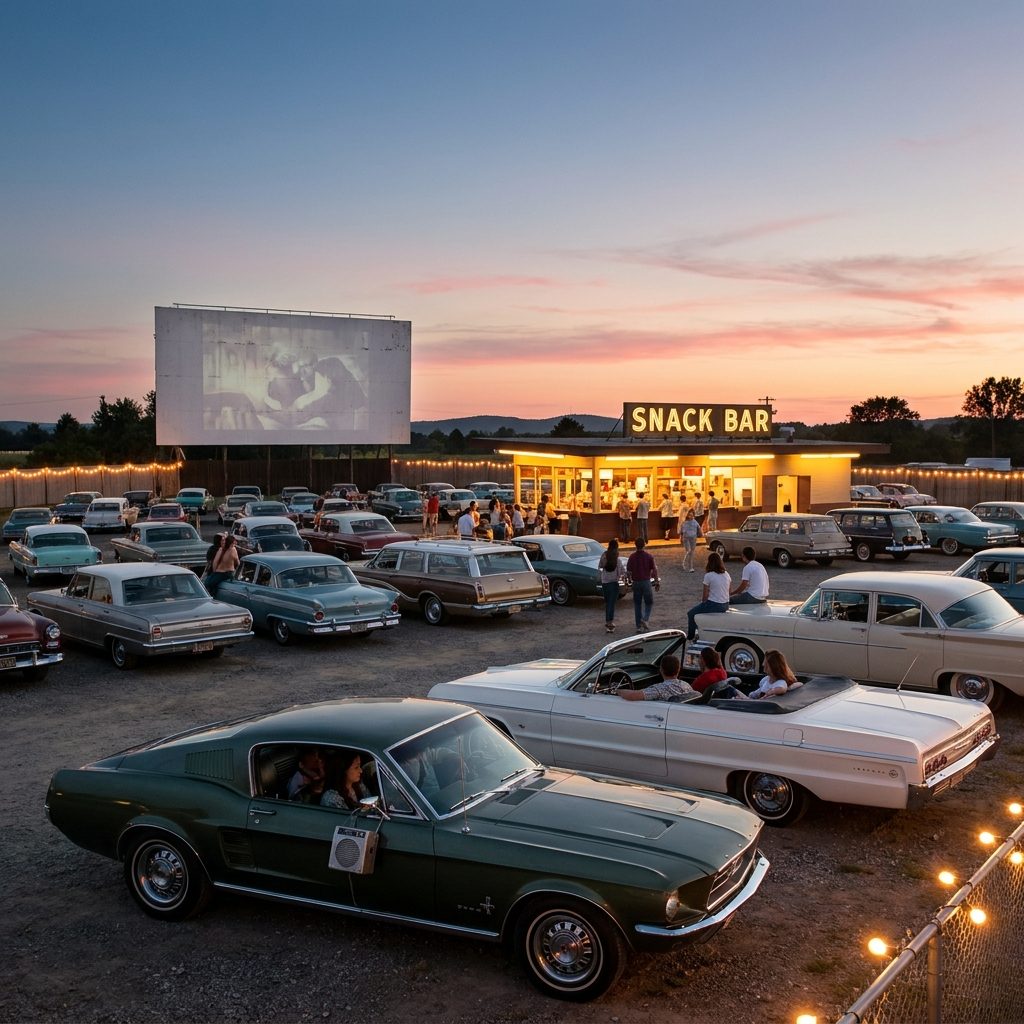 The Drive-In Movie Where the Speaker Crackled and Nobody Cared What Was Playing