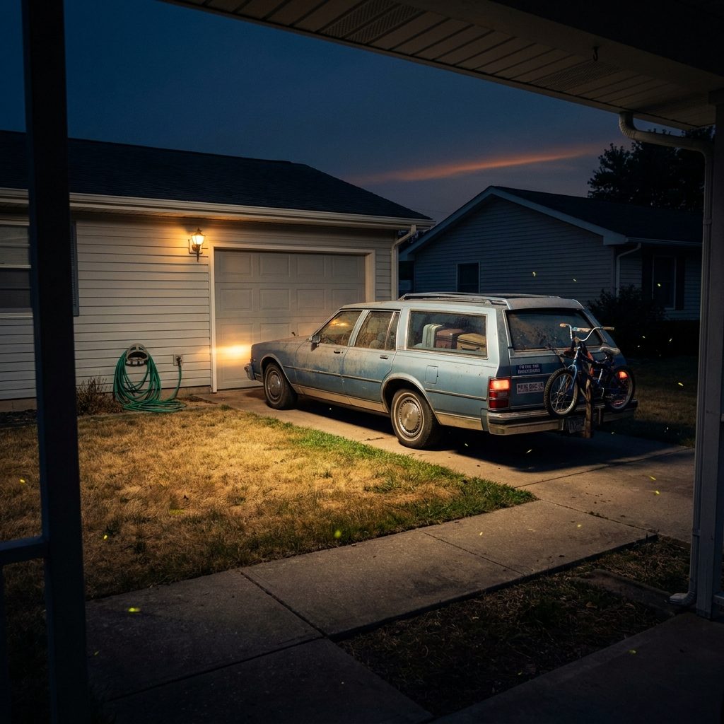 The Feeling of Pulling Back Into Your Own Driveway After a Week on the Road and Sitting in the Car for a Full Minute Before