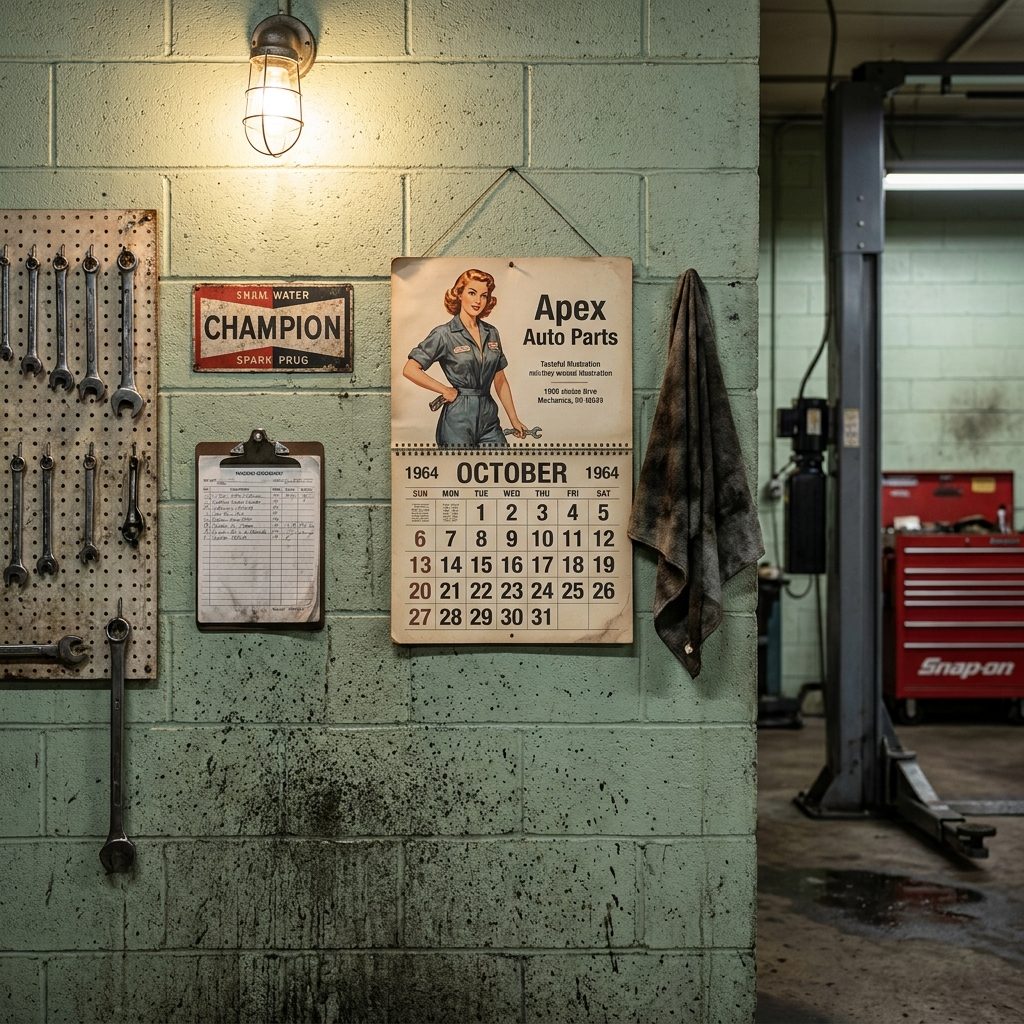 The Girlie Calendar From the Auto-Parts Distributor Hung on the Back Wall Where Customers Couldn't Quite See It