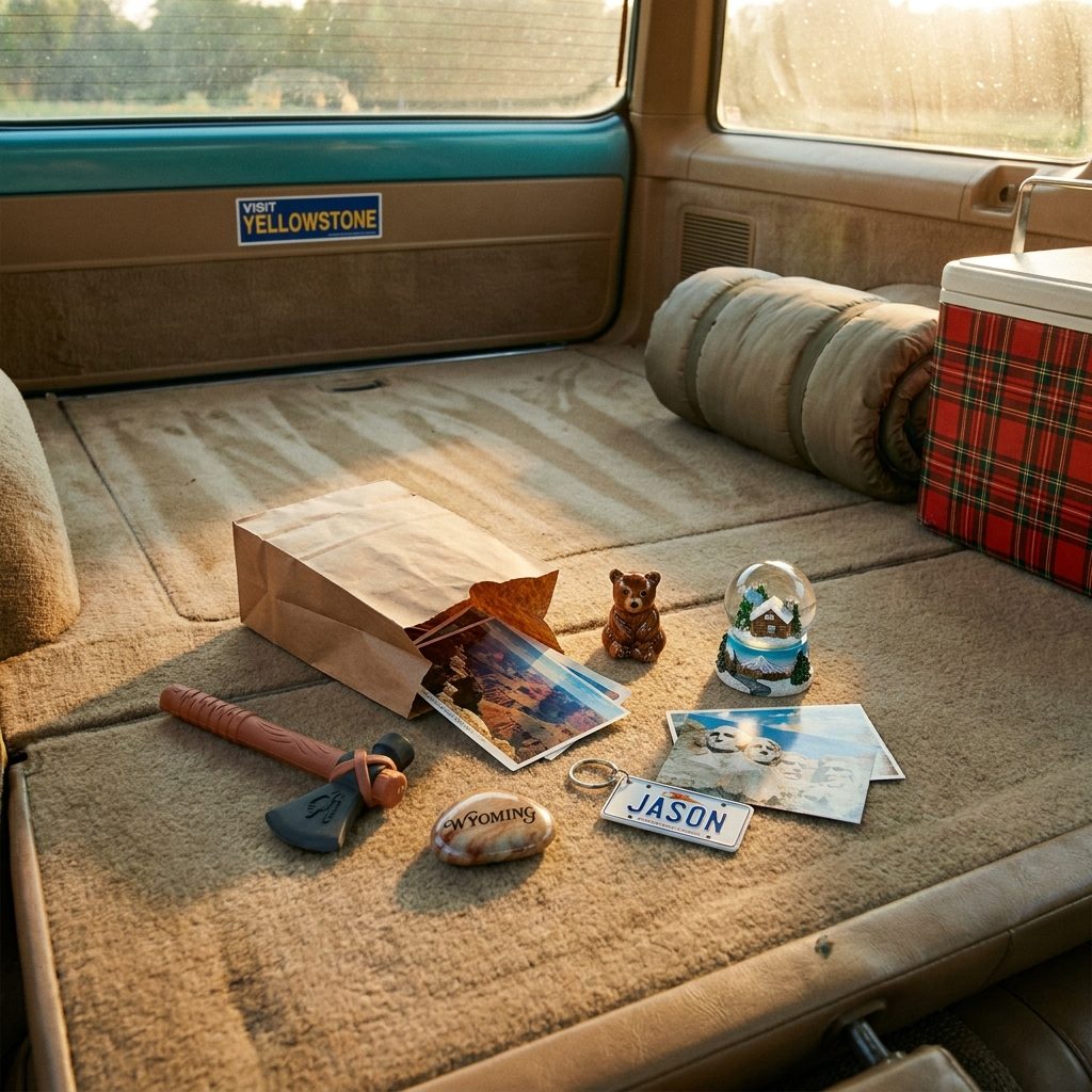 The Greasy Brown Bag of Souvenirs From the Gift Shop You Begged to Stop At