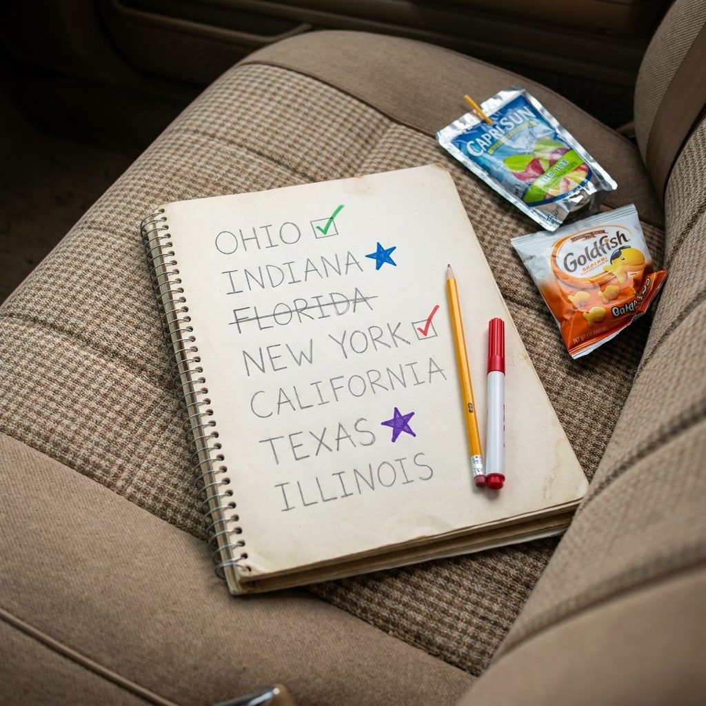 The License Plate Game and the Spiral Notebook Where You Kept Score