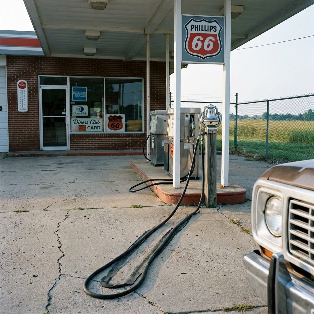 The Little Bell That Dinged When Your Tires Rolled Over the Air Hose at the Entrance