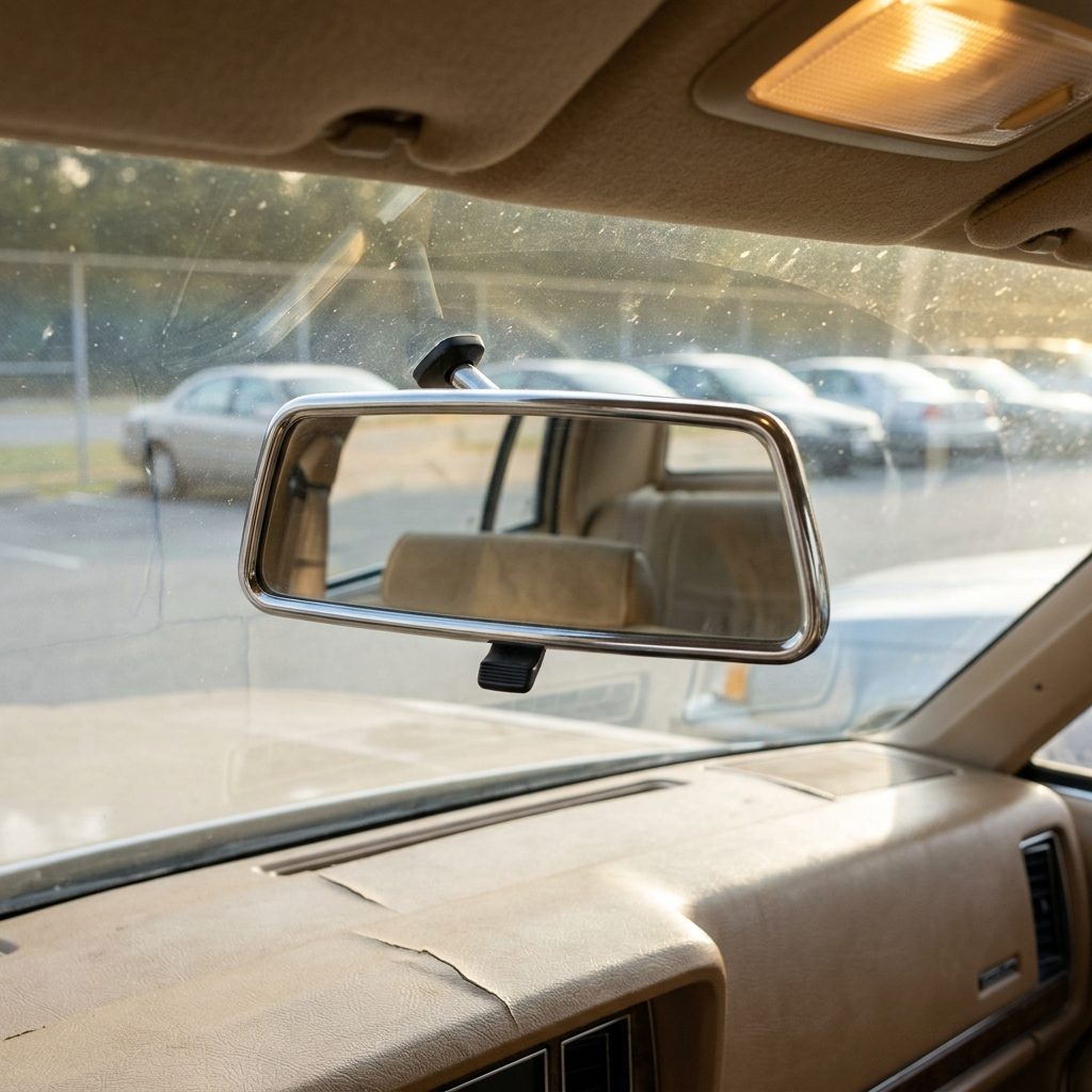 The Moment You Discovered the Rearview Mirror Had Been Adjusted for Someone a Foot Shorter Than You