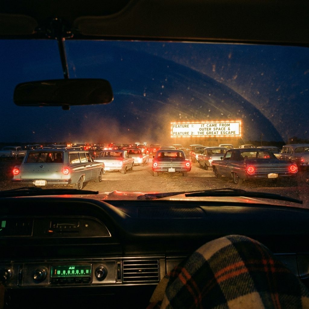 The Parade of Taillights and Backup Lights as Two Hundred Cars Tried to Leave Through One Exit at Once