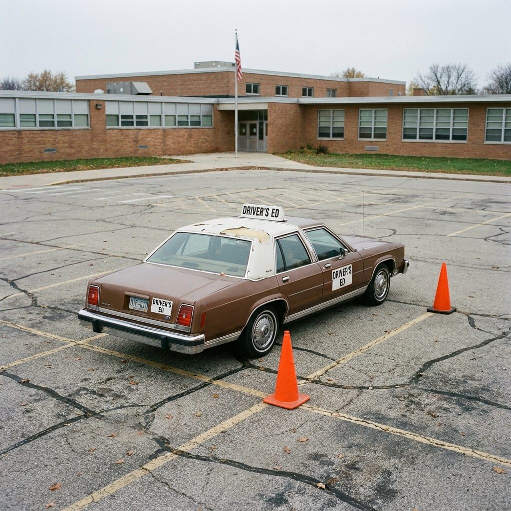 Parallel Parking the Instructor's Own Car Into a Space Roughly the Size of a Basketball Court