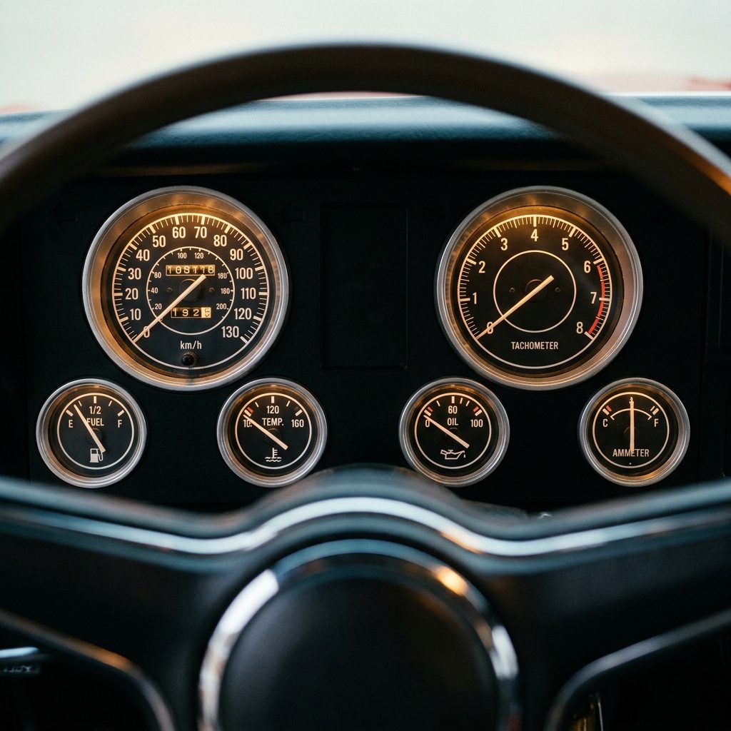 The Rallye Instrument Cluster, Six Gauges That Actually Meant Business