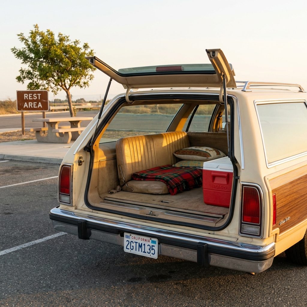 The Rear-Facing Third Row Where You Waved at Strangers Until They Waved Back