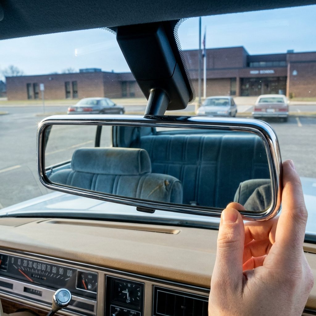 The Rear-View Mirror You Adjusted Fourteen Times Before Leaving the Parking Space