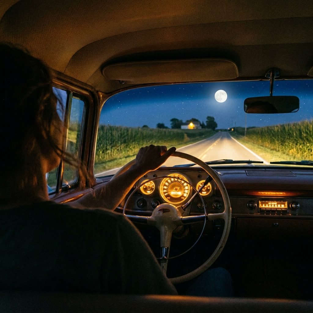 Coming Home at Midnight With the Windows Down and the Radio Playing Something You'd Remember Forever