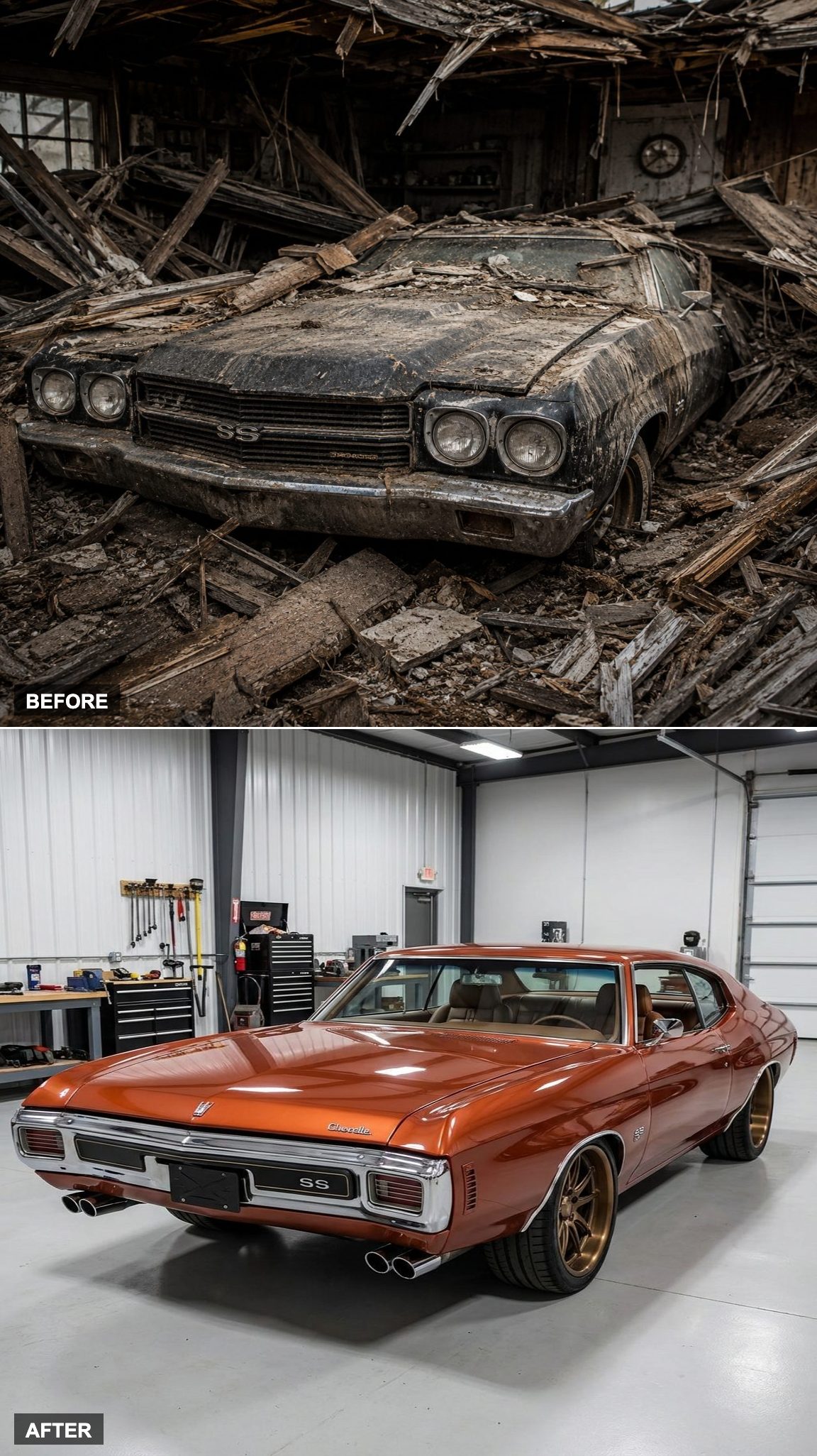 Copper Paint, Bronze Wheels, and a Hand-Built Console Warm Up the Cabin