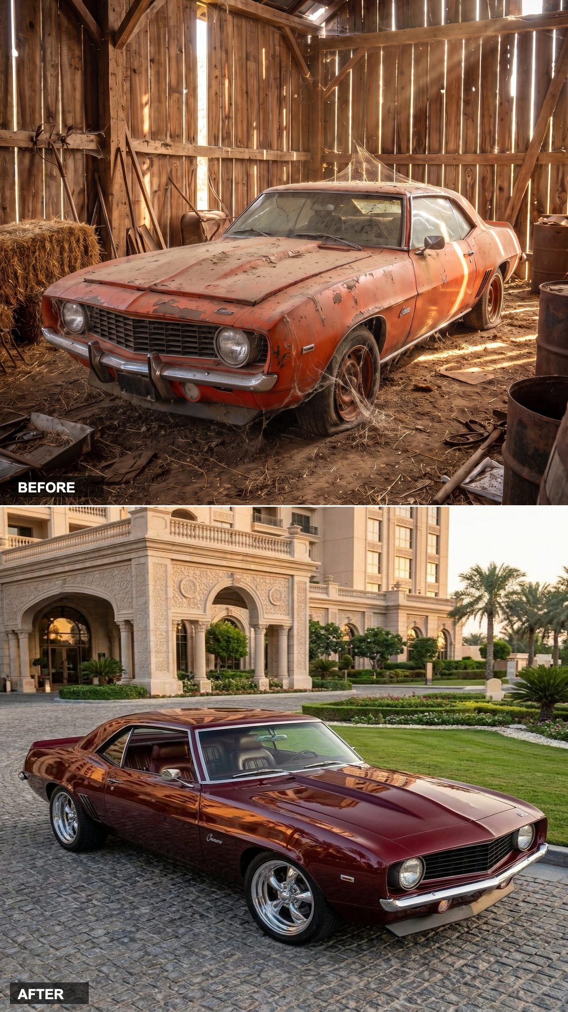 Deep Burgundy Metallic: When a Muscle Car Decides to Get Dressed Up