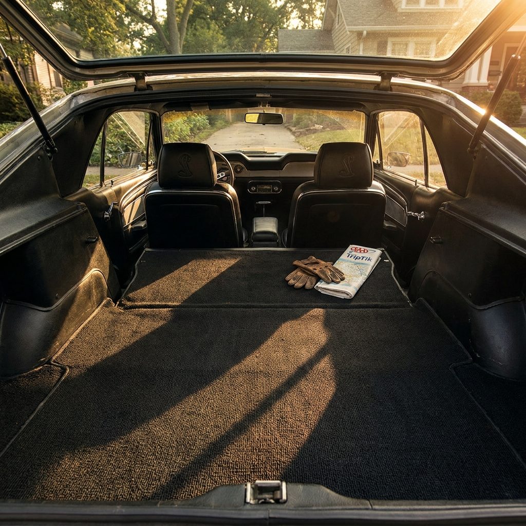 The Fold-Down Rear Seat That Turned the Fastback Into a Cargo Hauler