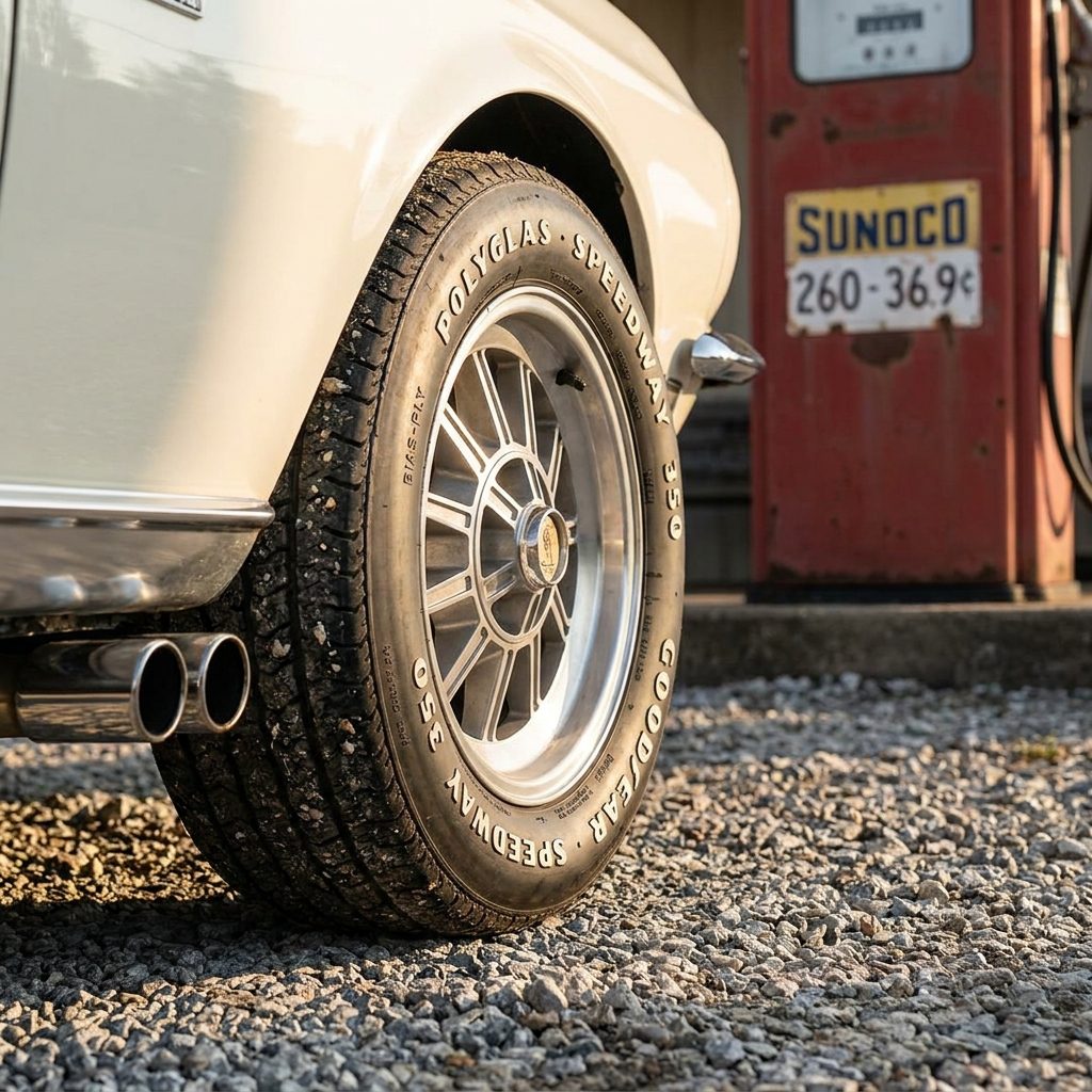 The Goodyear Speedway 350 Tires With Raised White Letters