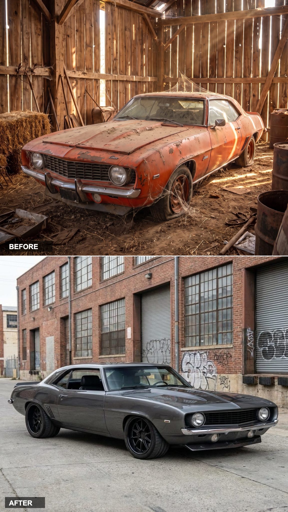 Gunmetal Gray and a Wide Stance: The Camaro That Means Business