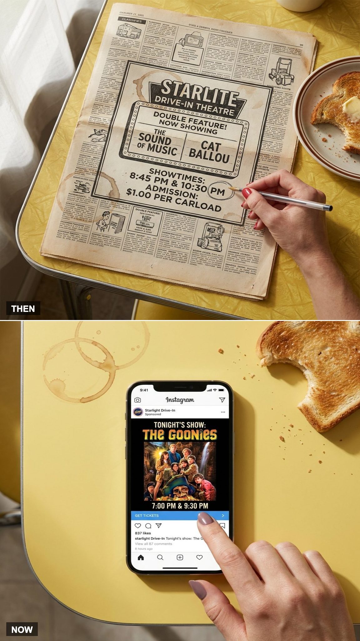 The Newspaper Told You When to Show Up