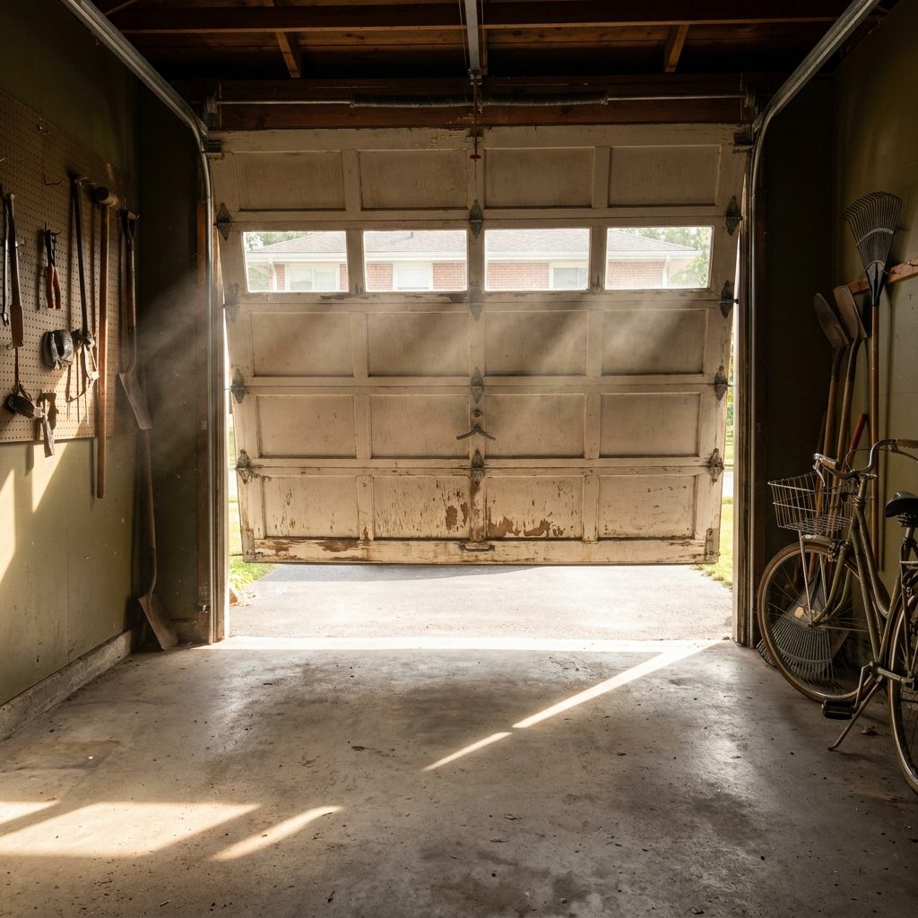Opening the Heavy Garage Door