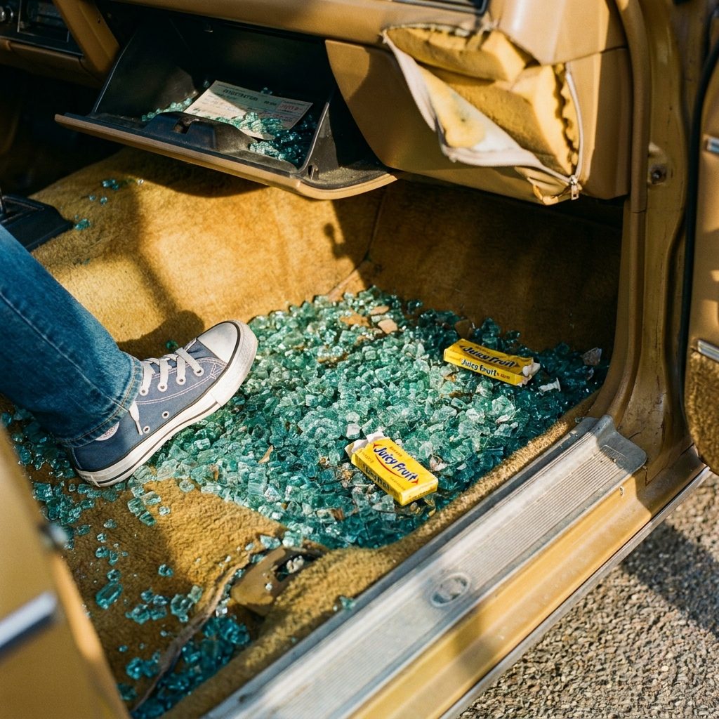 The Passenger-Side Floorboard Full of Broken Glass That Crunched When You Stepped In