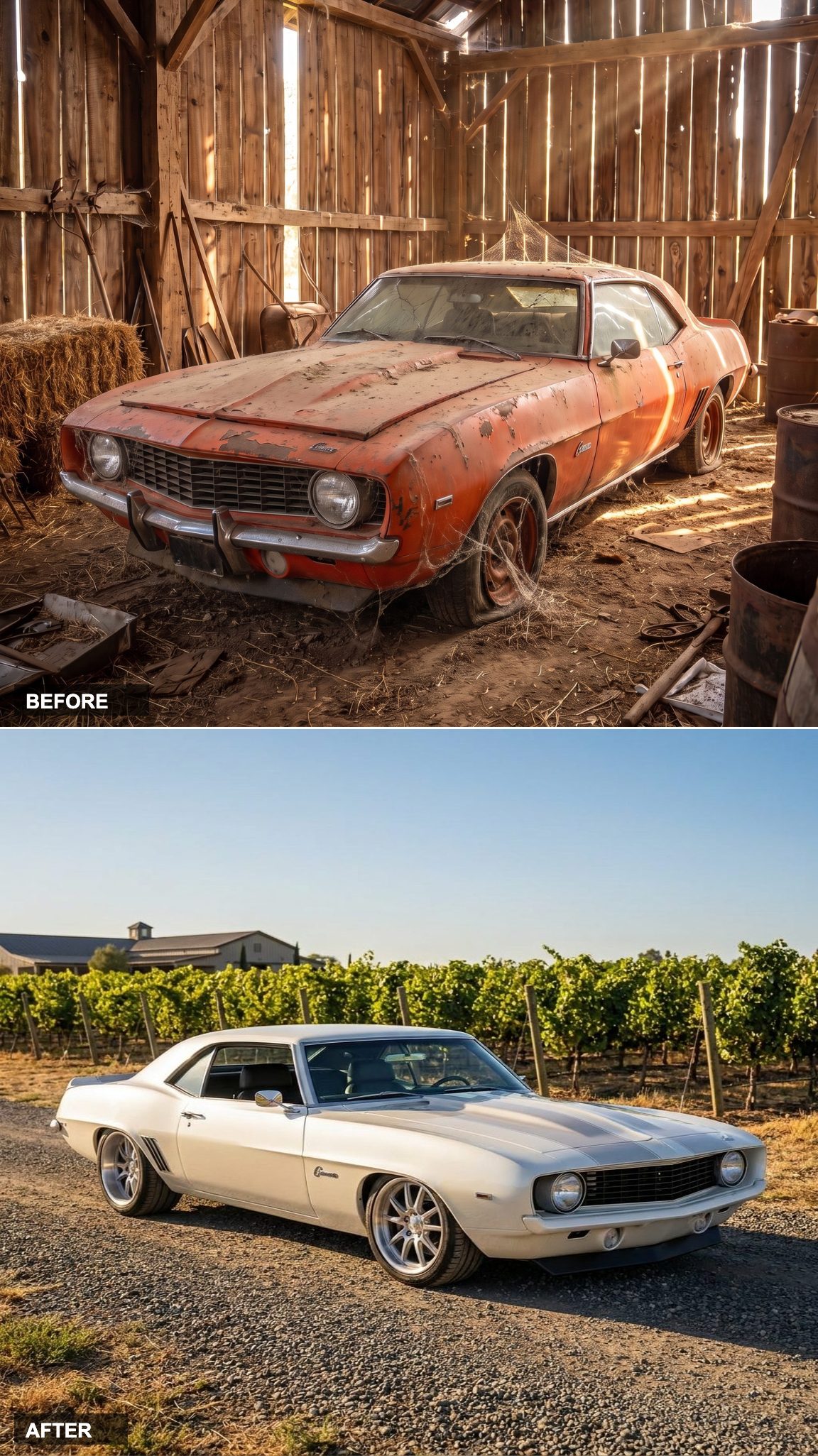 Pearl White With Silver Striping: The Camaro as California Cool