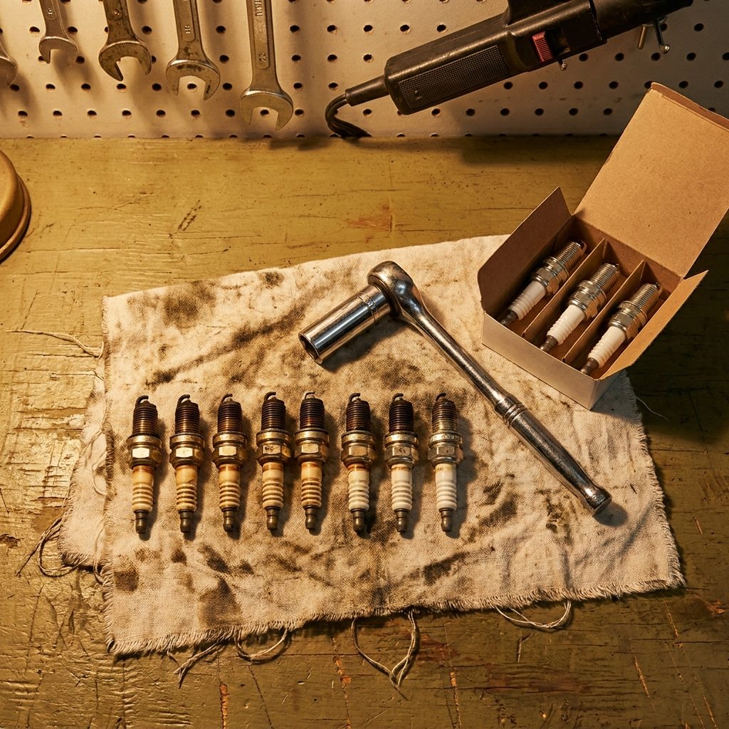Reading and Gapping the Spark Plugs