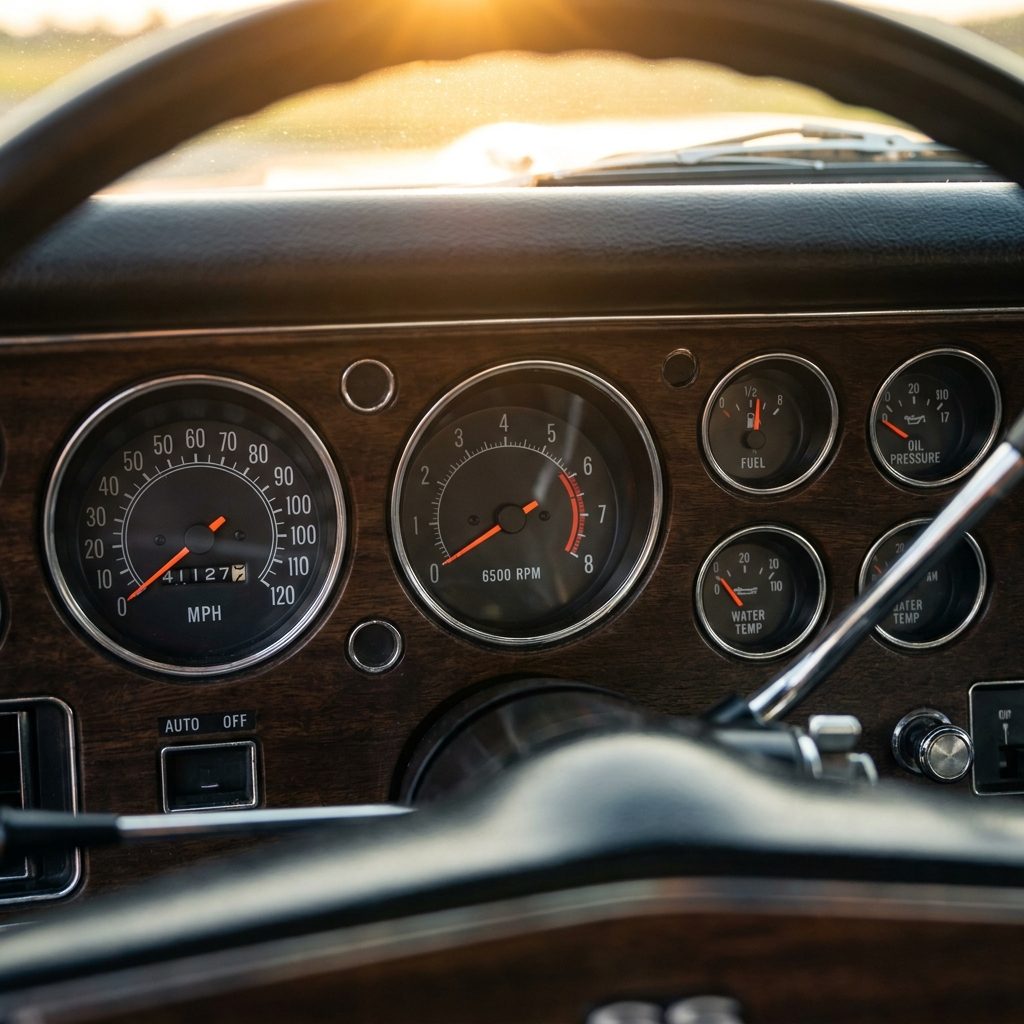 The Round Stewart-Warner-Style Gauges in the SS Dash Cluster
