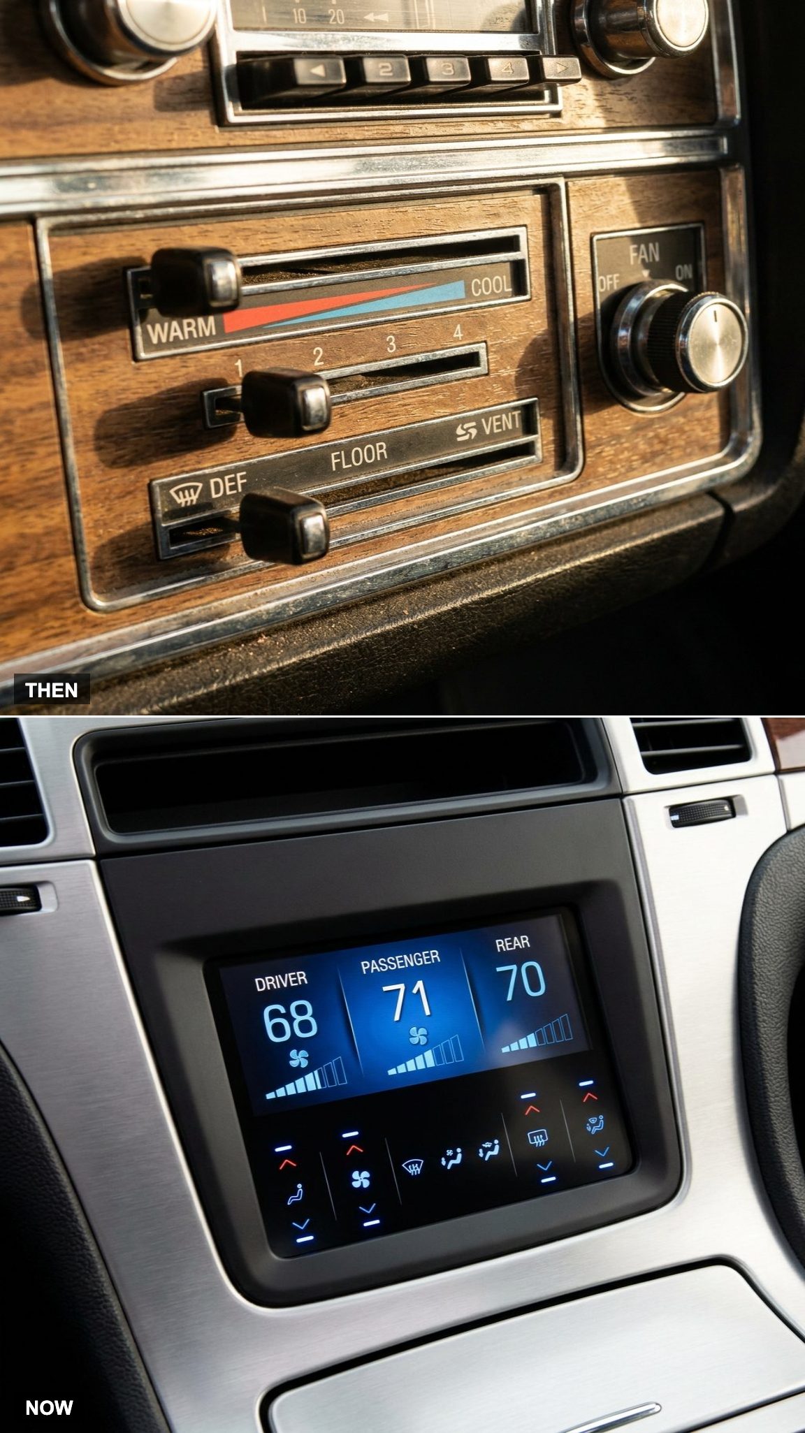 Sliding Levers for Heat Became Three Zones of Automatic Everything