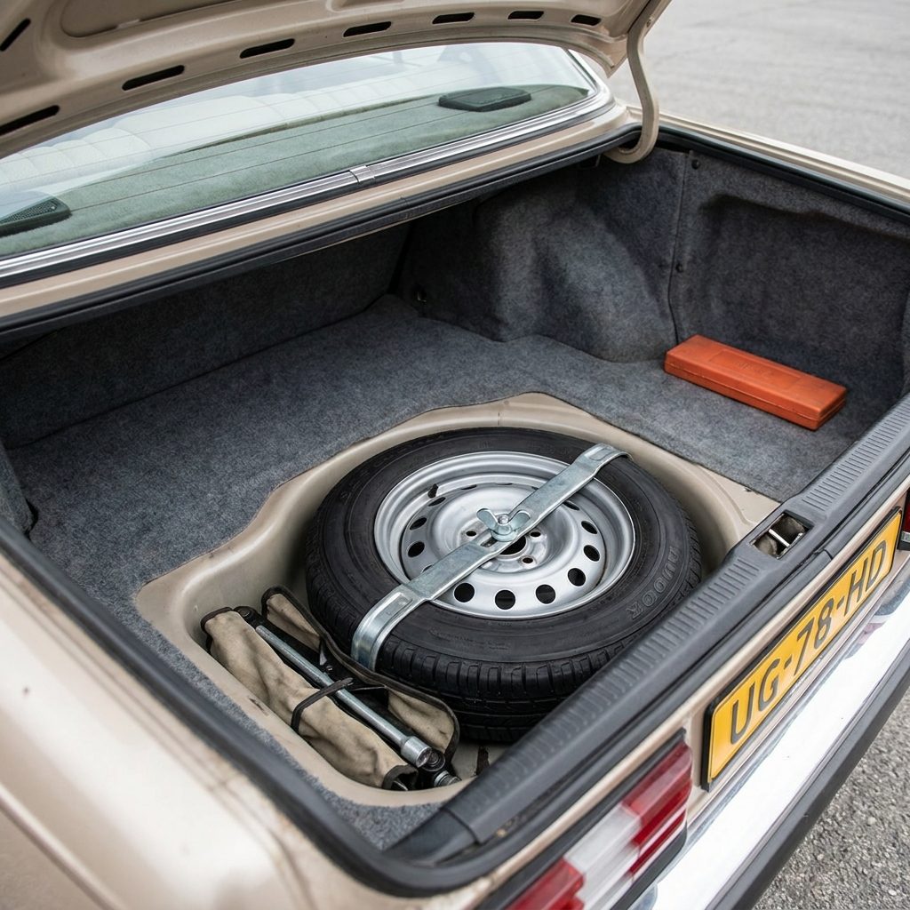 A Spare Tire That Stayed Exactly Where the Engineers Put It