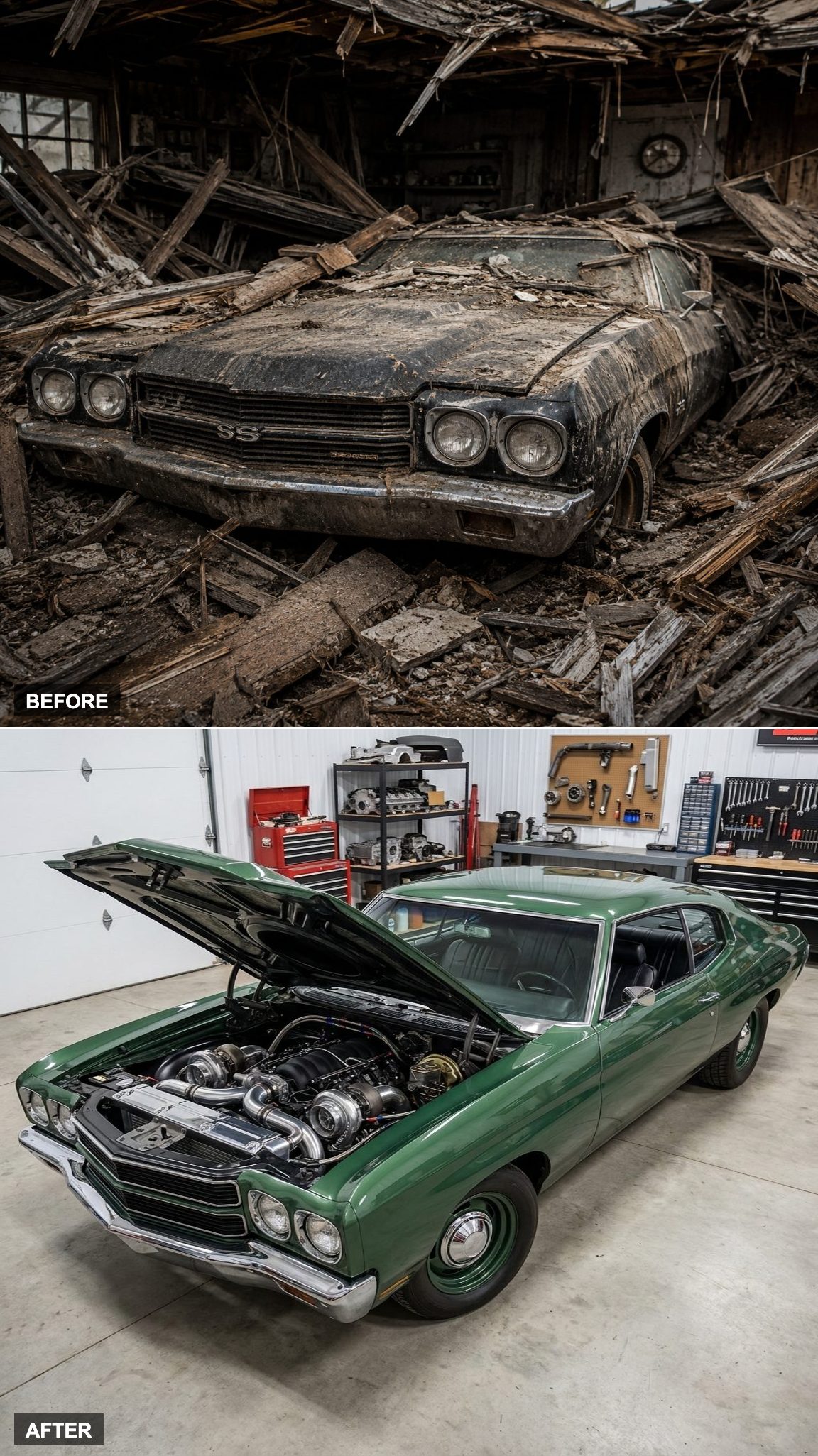 Twin-Turbo Power Hides Beneath a Stock-Looking Green Exterior