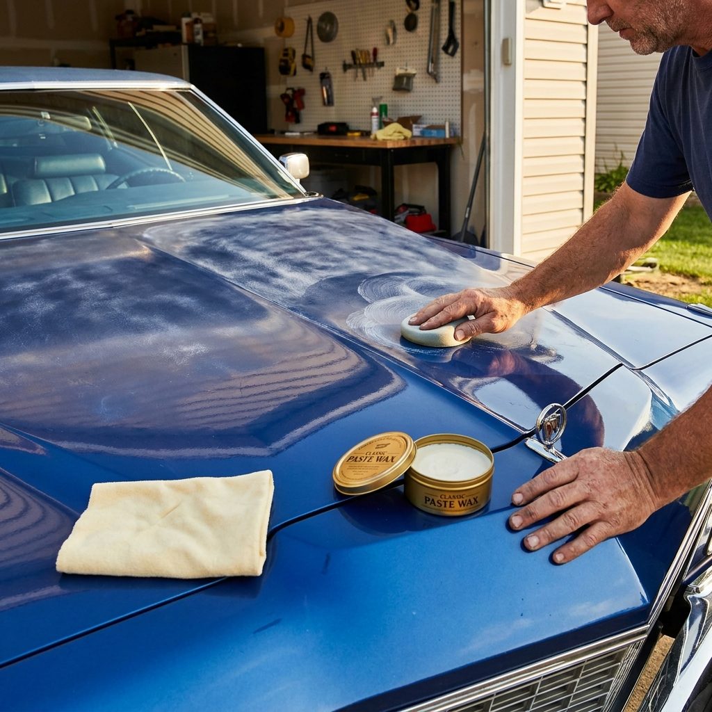 Polishing the Chrome and Waxing the Paint