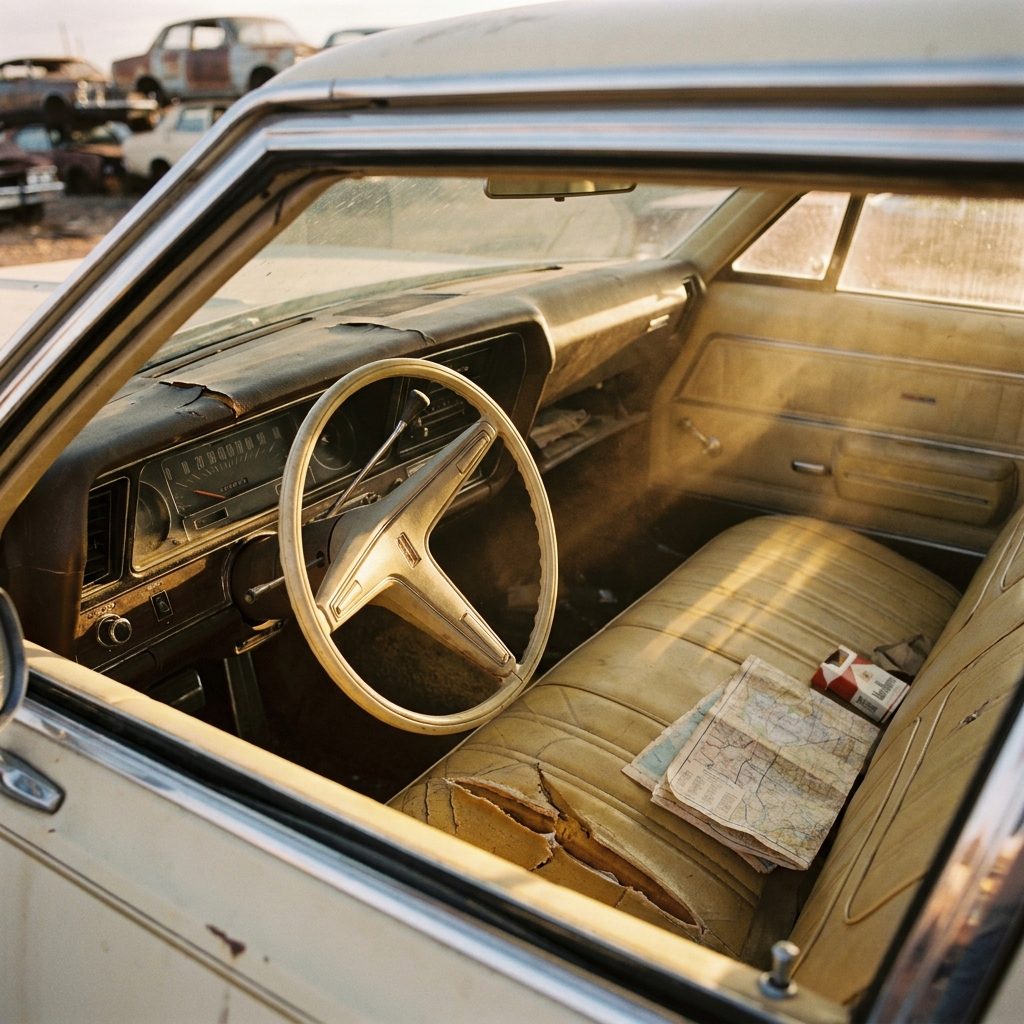 The Way the Steering Wheels All Sat Cocked at the Same Weird Angle