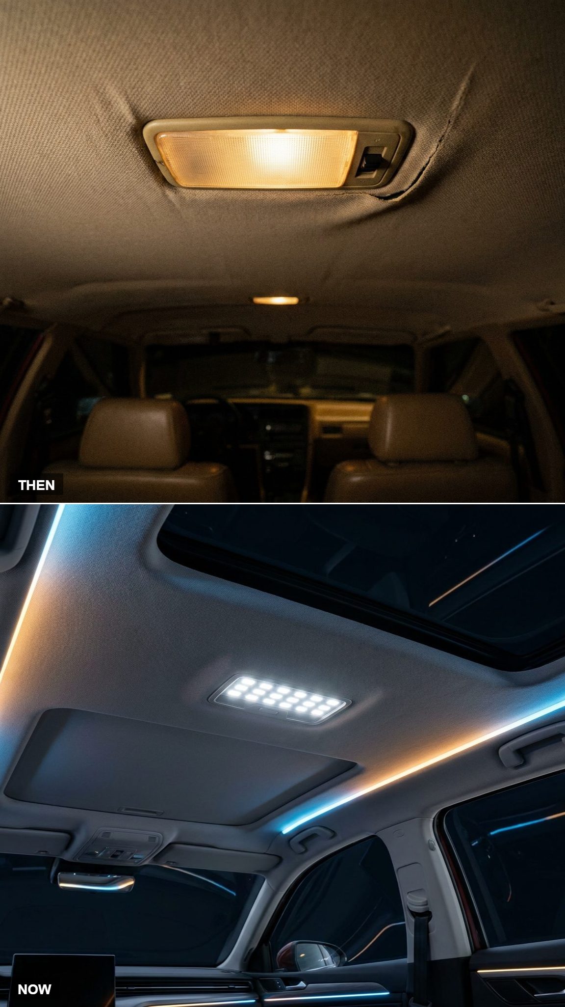 Cabin Lighting: One Dome Bulb vs. Custom Ambient Glow