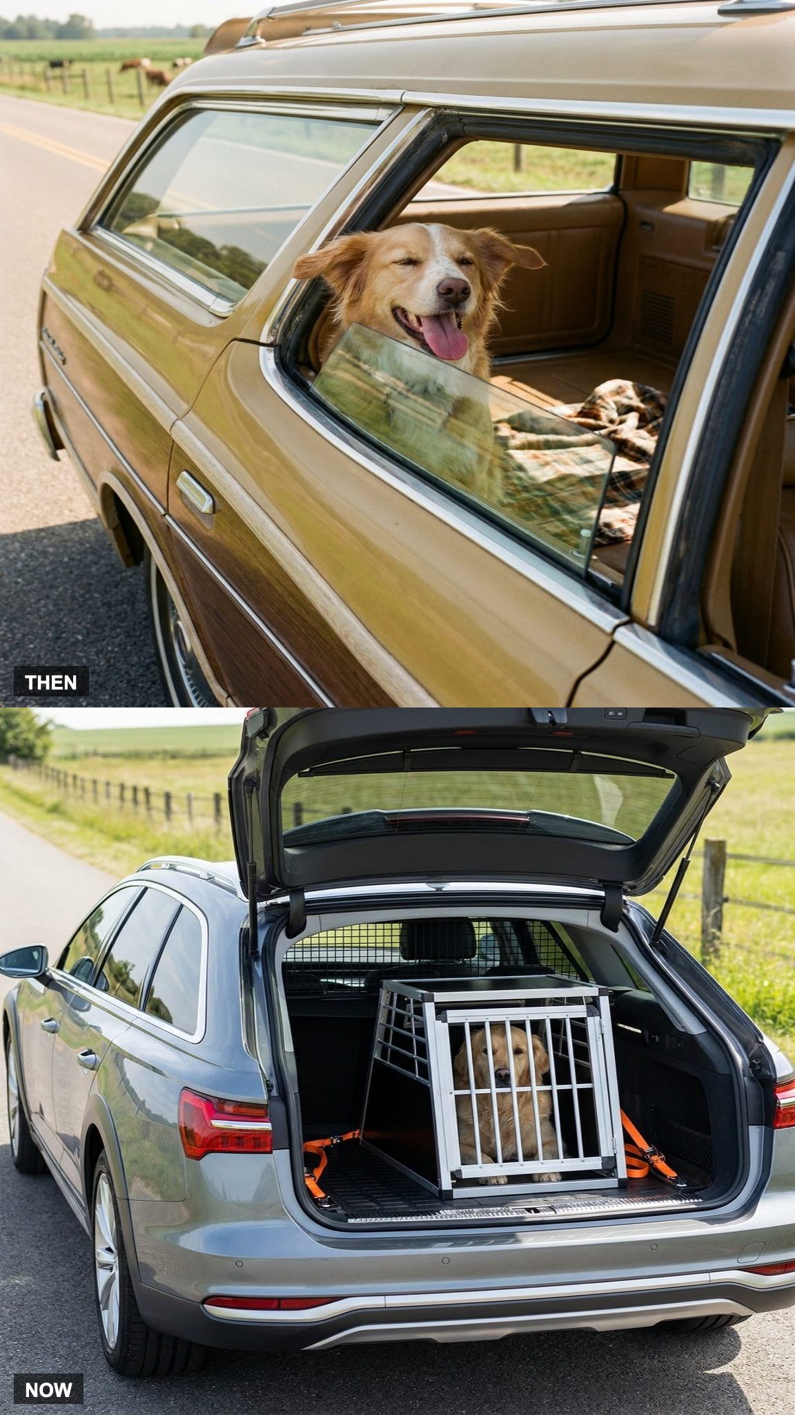 The Family Dog Along for the Ride: Loose in the Wayback vs. Crated and Clipped