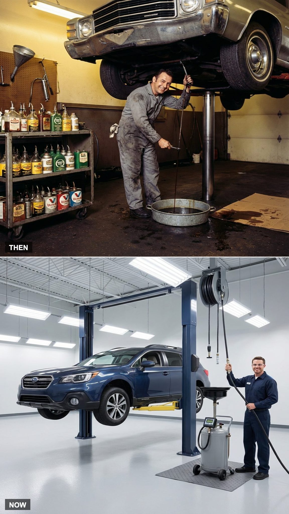 The Oil Change Bay: Drain Pans and Dipsticks