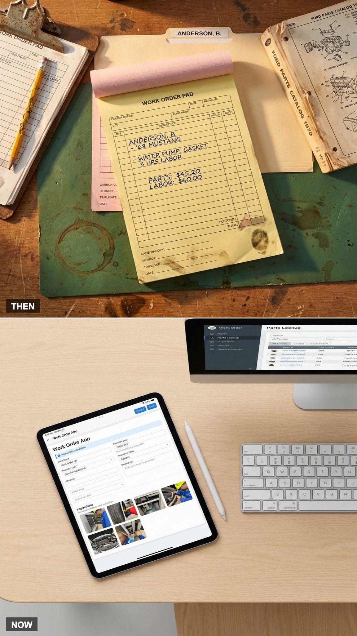 Paper Work Orders vs. Digital Service Records