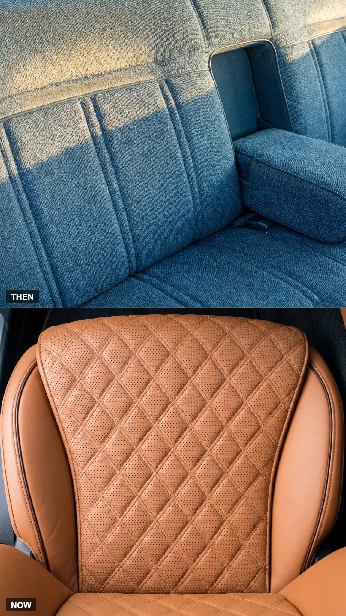 Scratchy Cloth Bench vs. Leather Your Hand Doesn't Want to Leave