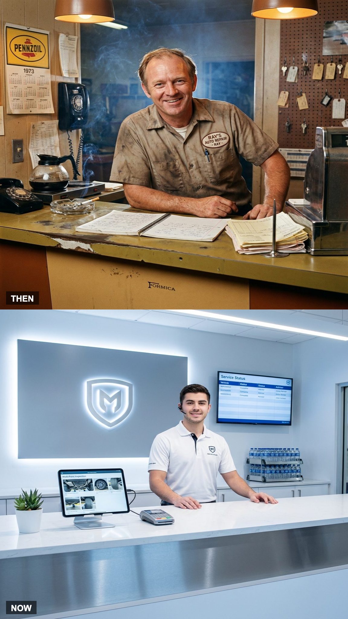 The Service Counter and Reception Desk