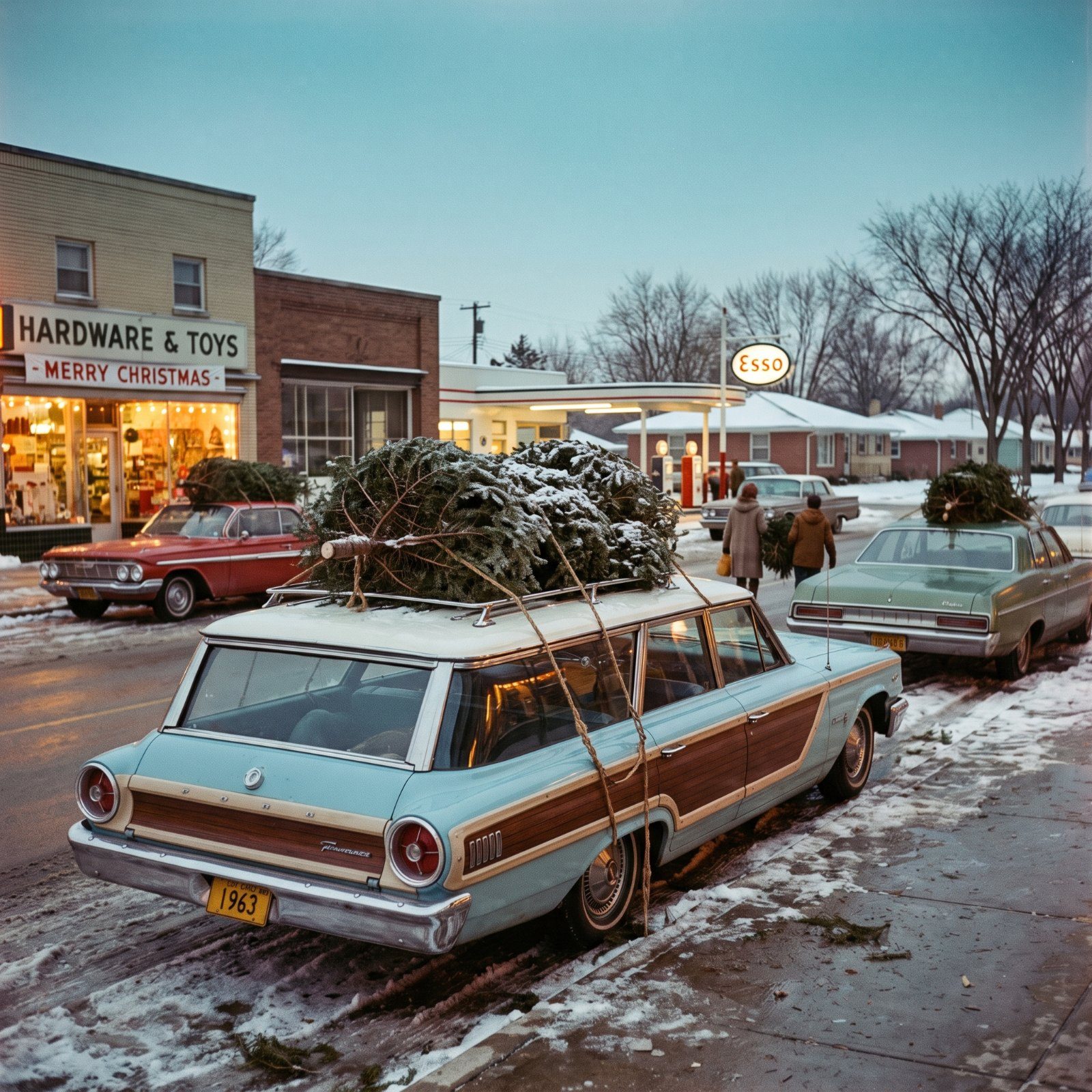 32 Photos of 1960s Christmas Trees Tied to Car Roofs That Anyone Over 50 Will Remember