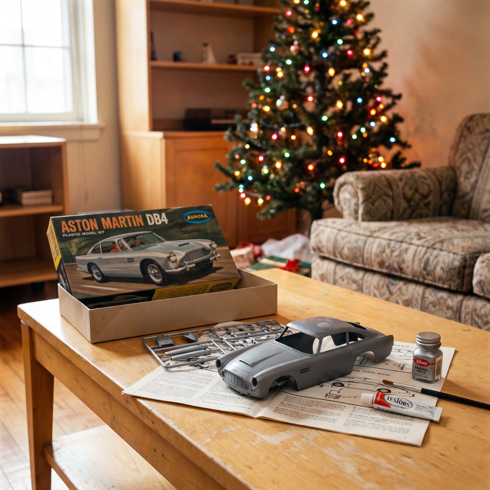 The Aurora Aston Martin DB4 Model Kit Every Bond-Obsessed Kid Wanted